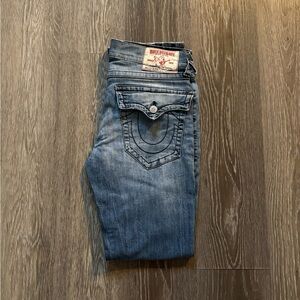 True Religion Jeans with Signature Black Stitching